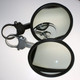 Extended Billet Arm 5.0" Round Convex Glass Side Mirror by AXIA ALLOYS
